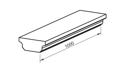 Поручень для балюстрады ПР-10.100 - архитектурный бетон Вландо ®