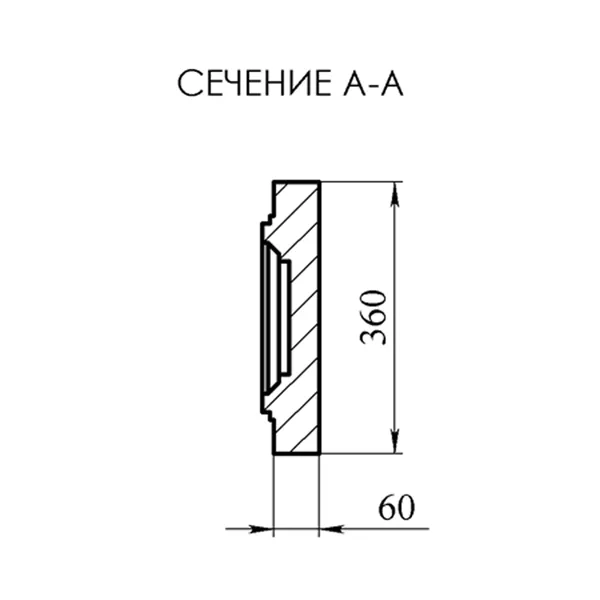 Фасадная филёнка под окно ДП-09.360/сб - архитектурный бетон Вландо ®