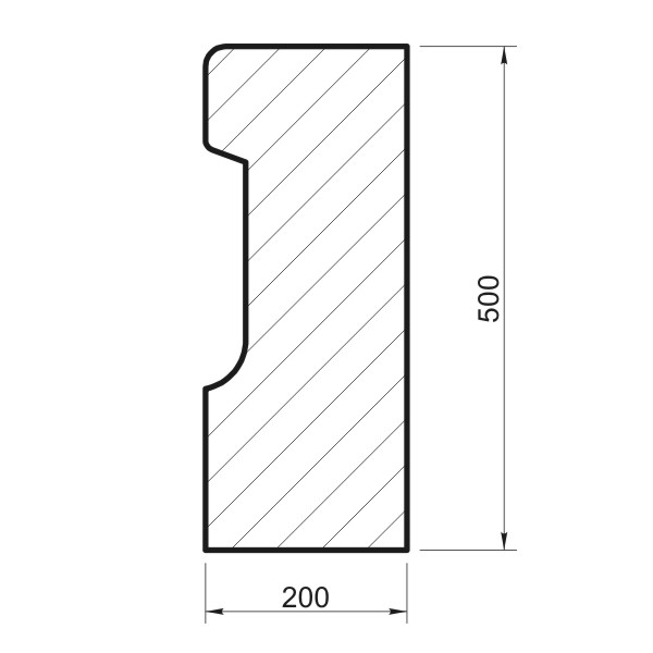 Борт для фонтана D=4000 (сборка) БФ-02.4000/сб - архитектурный бетон Вландо ®