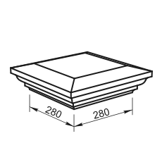 Крышка тумбу КТ-10.660 - архитектурный бетон Вландо ®