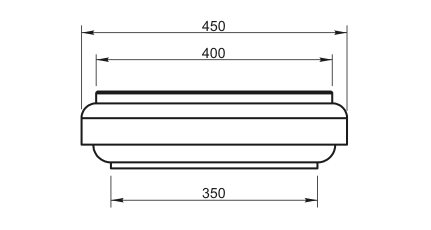 Крышка на тумбу (простая) КТ-20.660 - архитектурный бетон Вландо ®