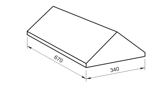 Крышка на парапет (рваный камень) КП-15.340