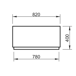 Руст со ступенькой (сборка угла) РУ-06.400/сб - архитектурный бетон Вландо ®